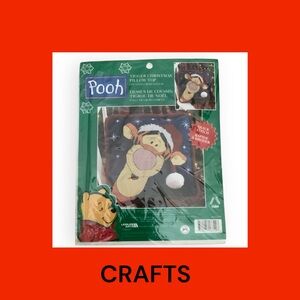 Tigger Christmas Pillow Top - Counted Cross Stitch